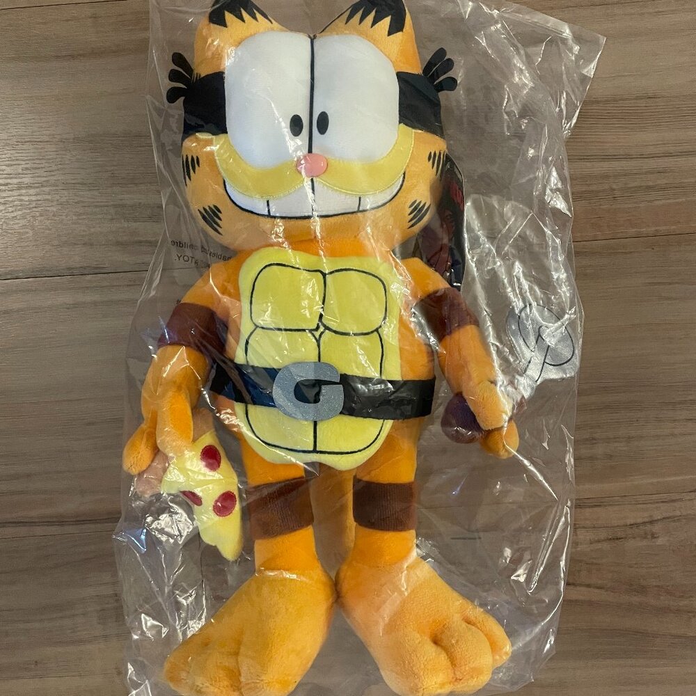 KidRobot Garfield "Garfello" x Teenage Mutant Ninja Turtle TMNT Plush Toy